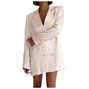 Rumored Revolve James Blazer Double Breasted Champagne Size XS NWT